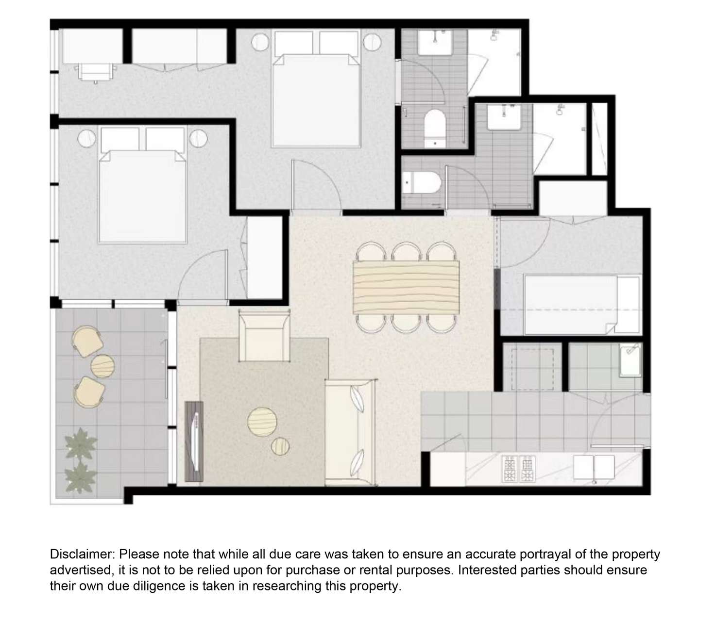 Floorplan of Homely apartment listing, 1405/500 Elizabeth Street, Melbourne VIC 3000