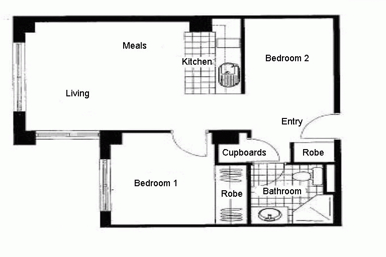 Floorplan of Homely apartment listing, 211/339 SWANSTON Street, Melbourne VIC 3000