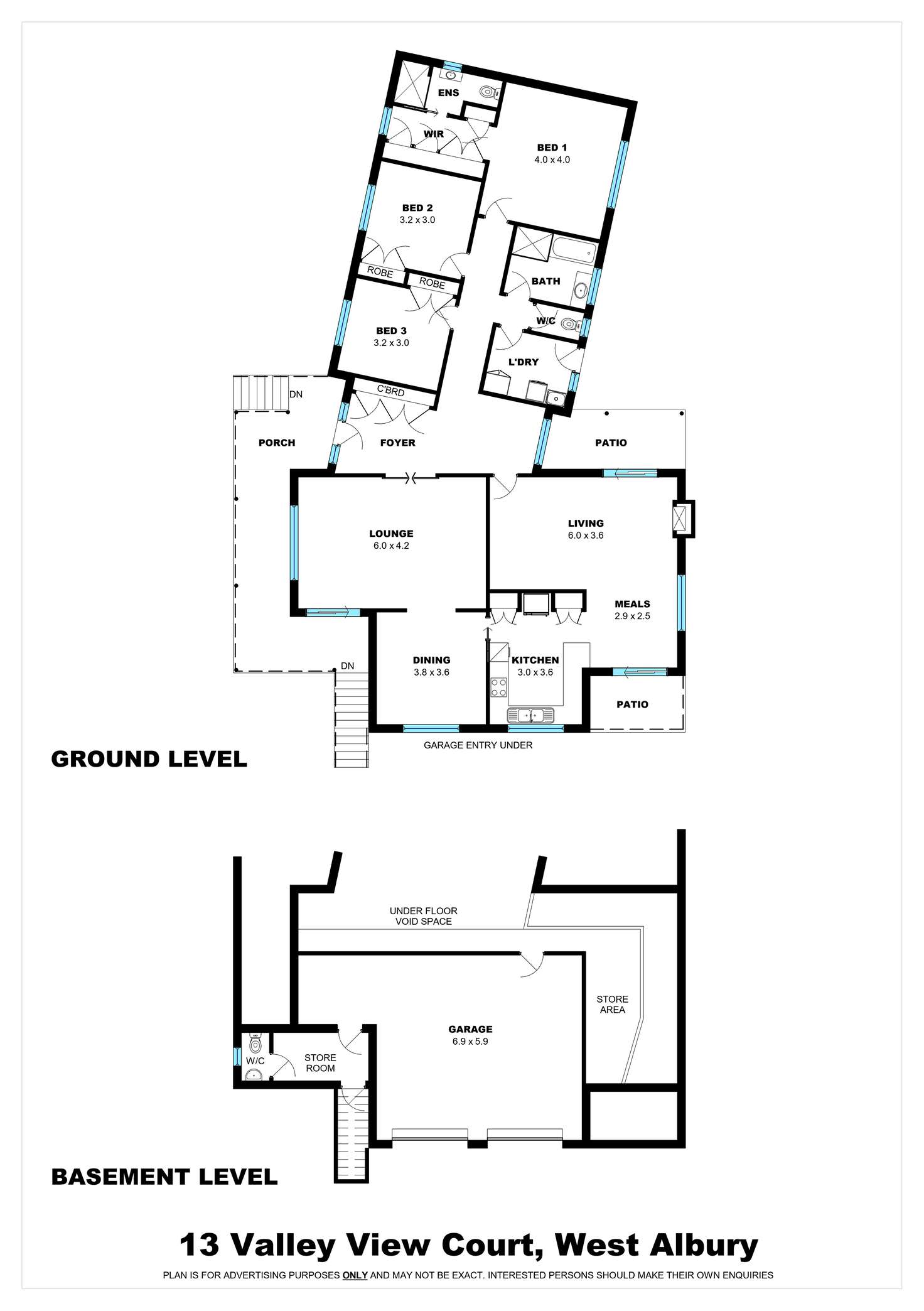 Floorplan of Homely house listing, 13 Valley View Court, West Albury NSW 2640
