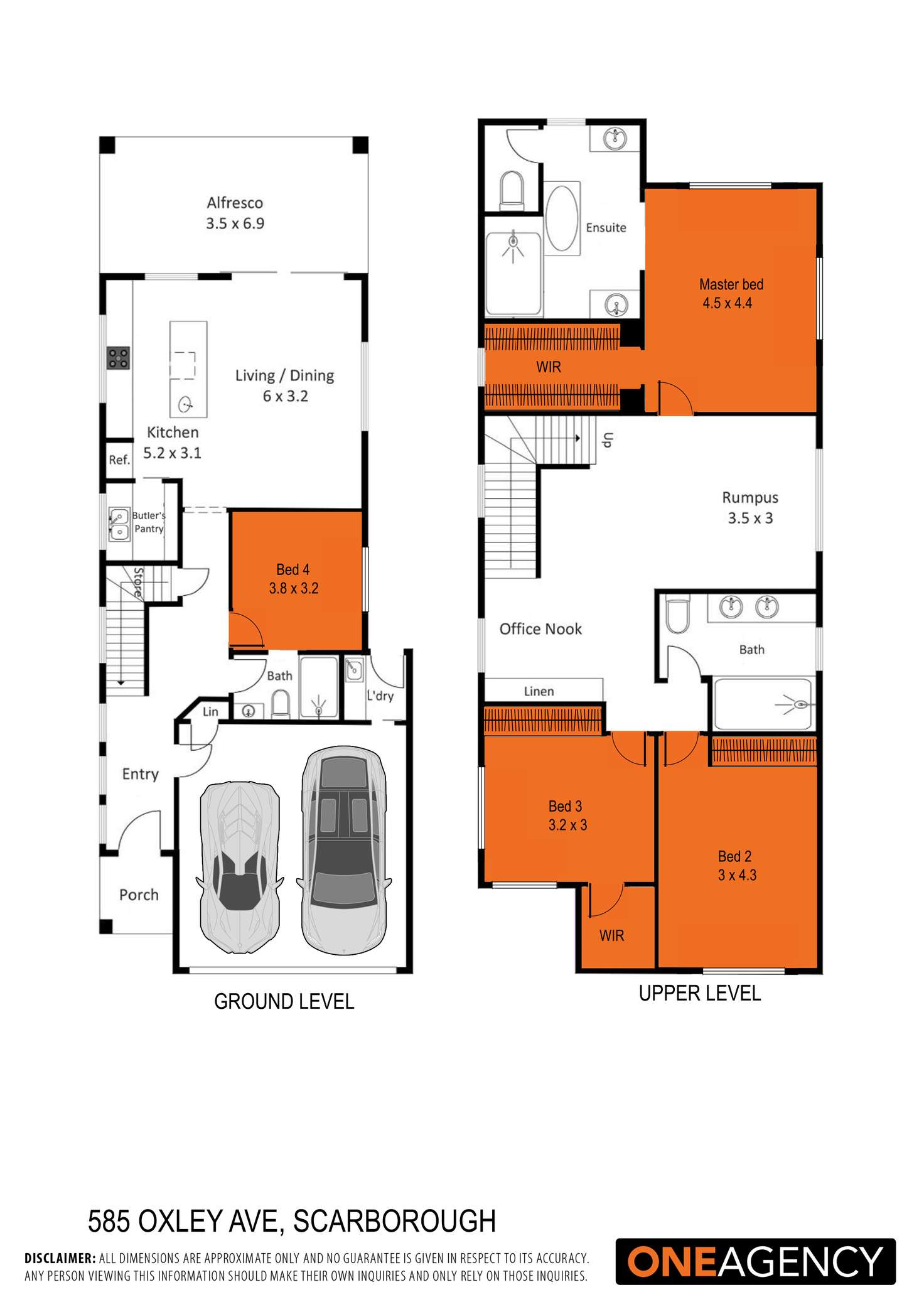Floorplan of Homely house listing, 585a Oxley Avenue, Scarborough QLD 4020