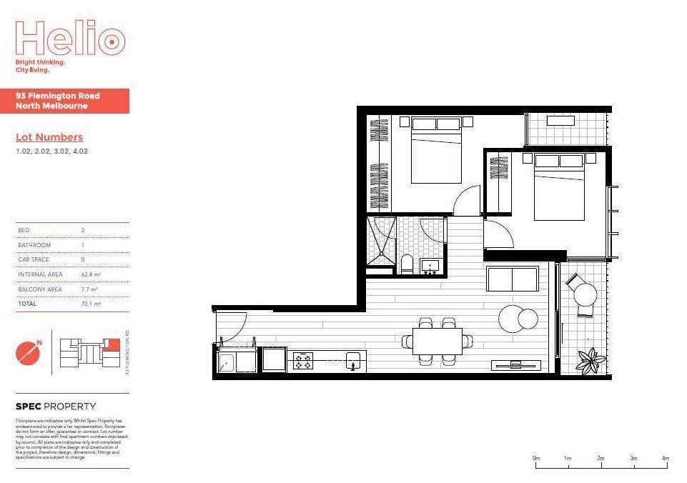 Floorplan of Homely apartment listing, 302/93 Flemington Road, North Melbourne VIC 3051