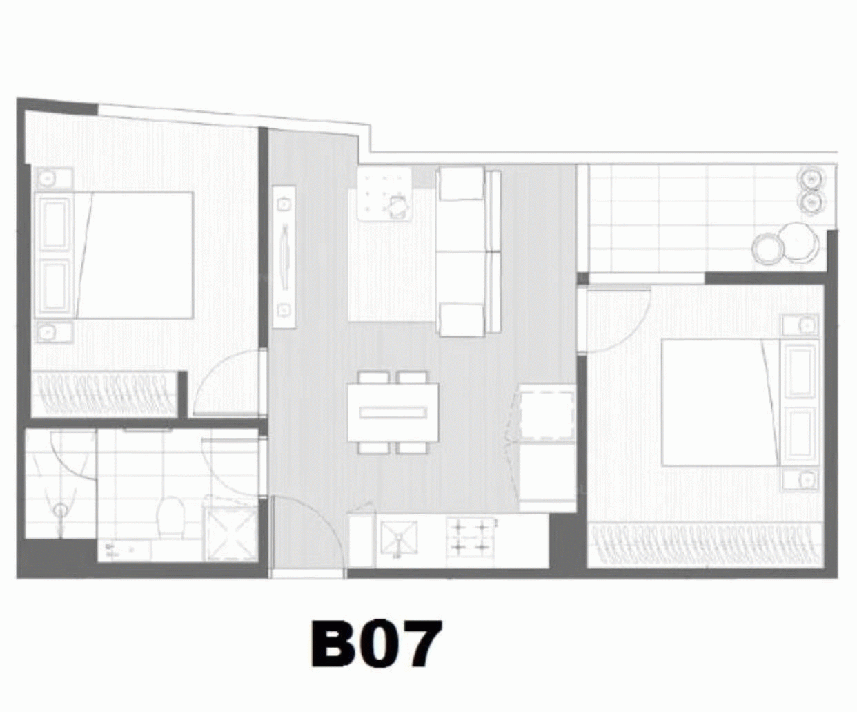 Floorplan of Homely apartment listing, 403/135 A'BECKETT Street, Melbourne VIC 3000