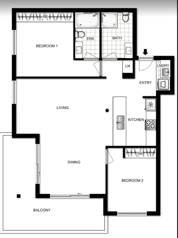 Floorplan of Homely unit listing, 6/29 Clinton Street, Goulburn NSW 2580