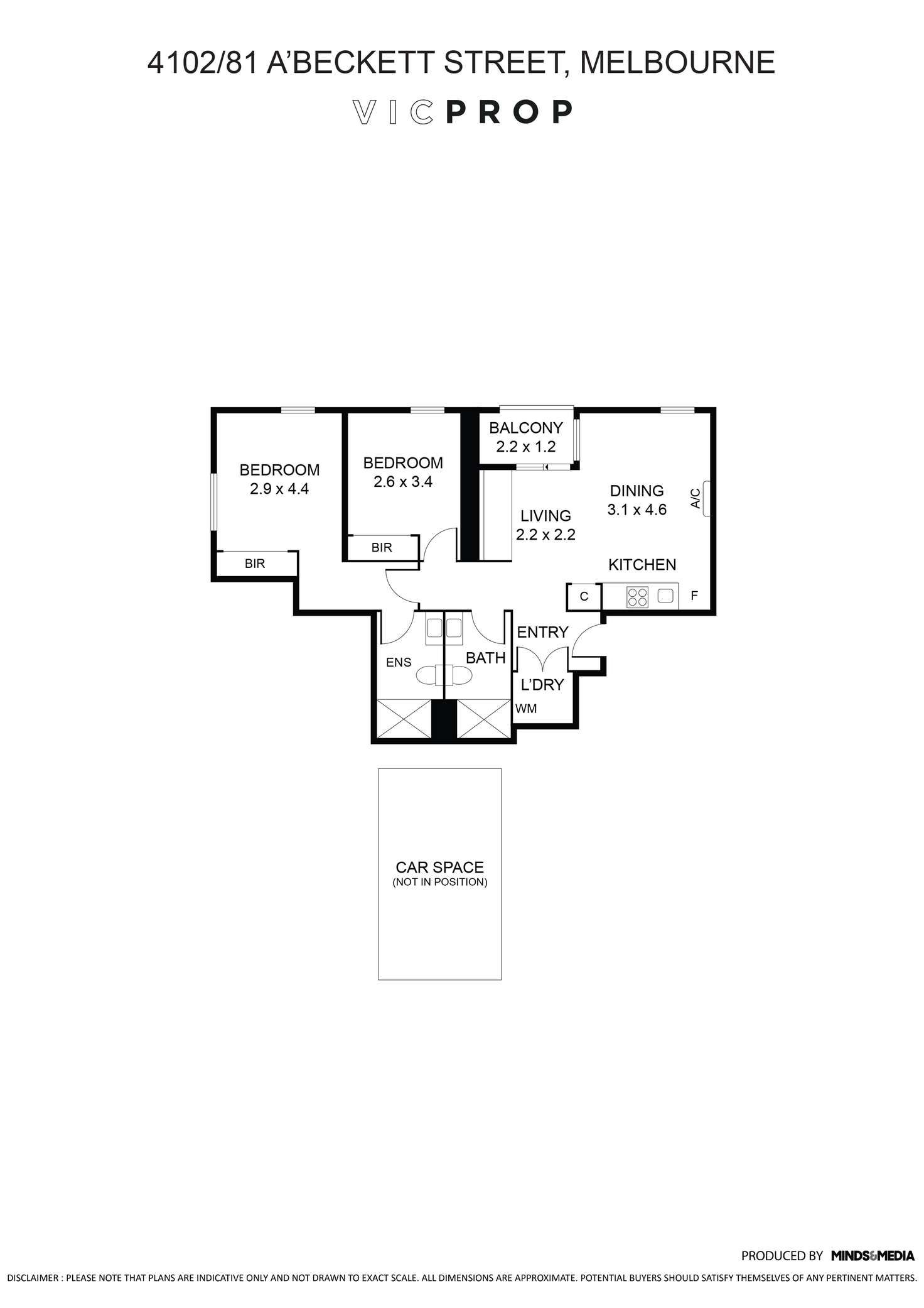 Floorplan of Homely apartment listing, 4102/81 Abeckett Street, Melbourne VIC 3000