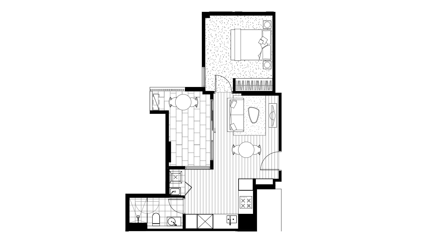Floorplan of Homely apartment listing, E501/200 Sydney Road, Coburg VIC 3058