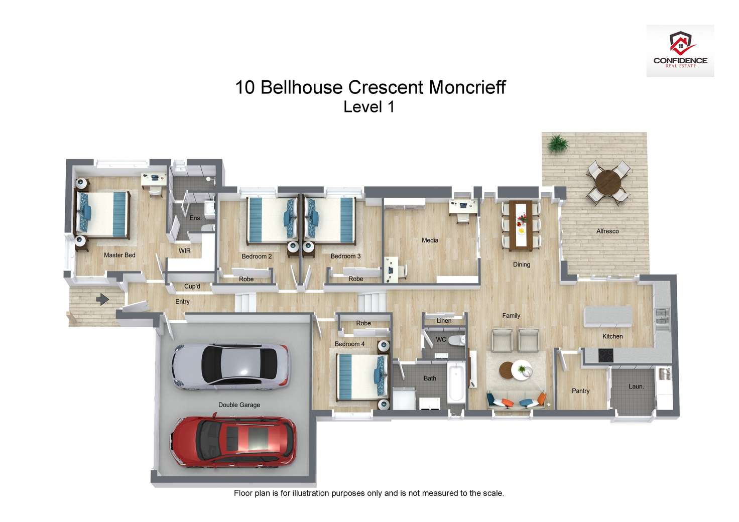 Floorplan of Homely house listing, 10 Bellhouse Crescent, Moncrieff ACT 2914