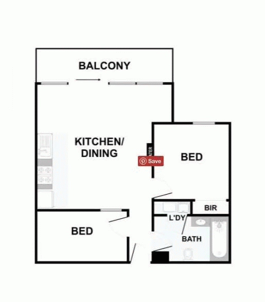 Floorplan of Homely apartment listing, 901/455 ELIZABETH Street, Melbourne VIC 3000