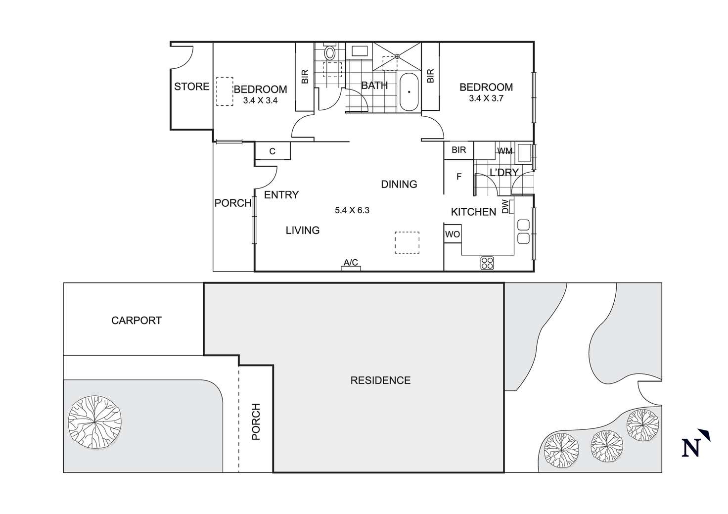 Floorplan of Homely unit listing, 23/52 Centre Dandenong Road, Dingley Village VIC 3172