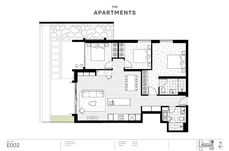 Floorplan of Homely apartment listing, E002/200 Sydney Road, Coburg VIC 3058