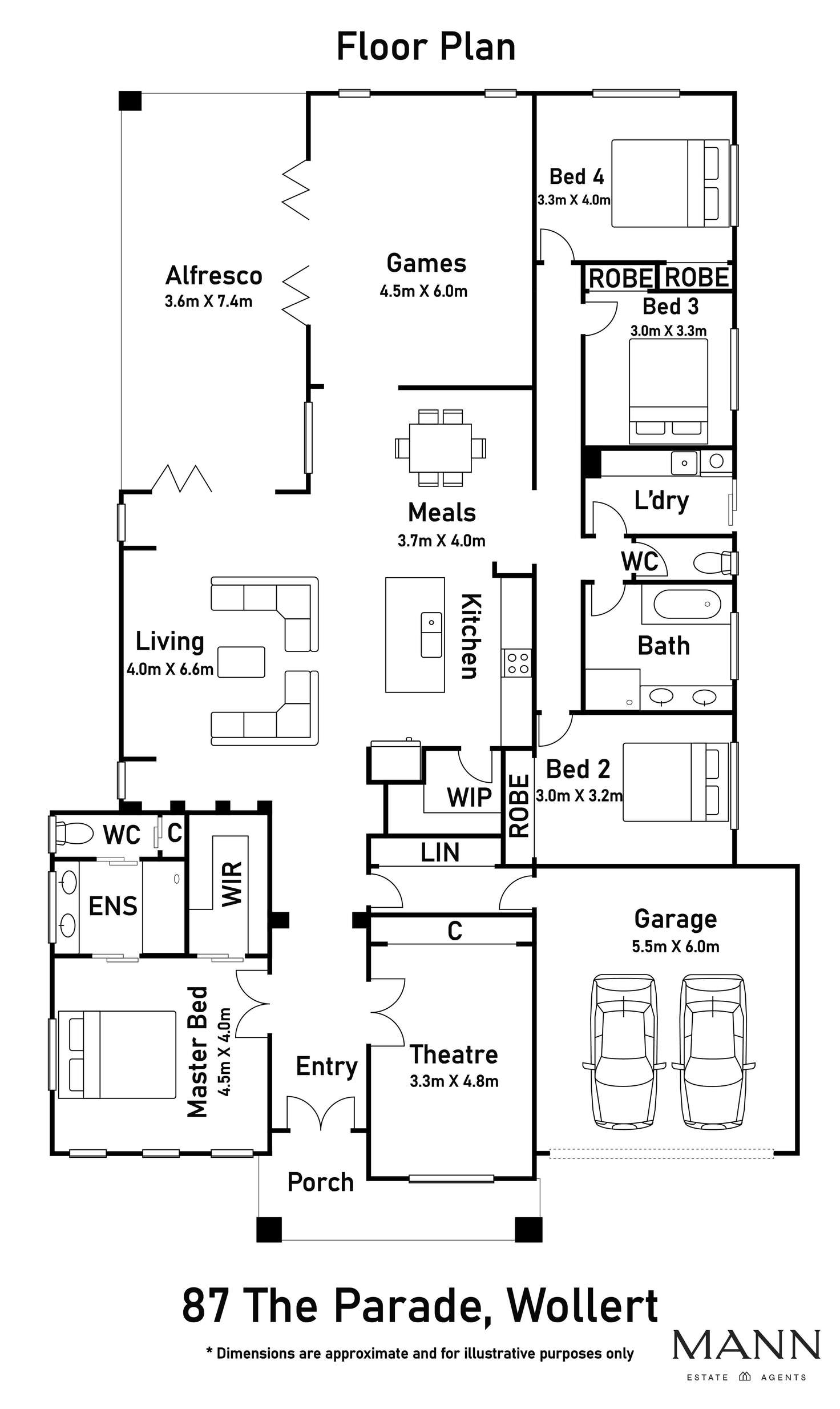 Floorplan of Homely house listing, 87 The Parade, Wollert VIC 3750