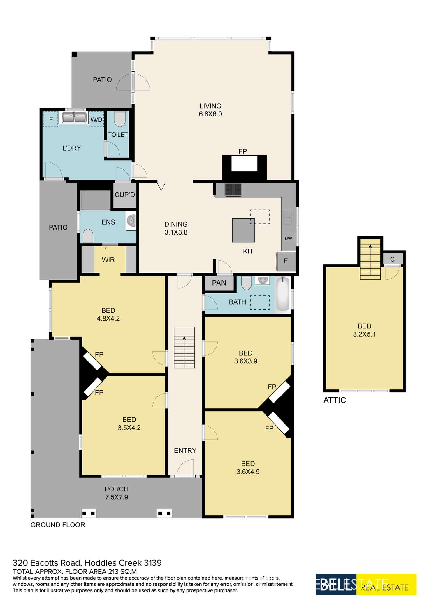 Floorplan of Homely house listing, 320 Eacotts Road, Hoddles Creek VIC 3139