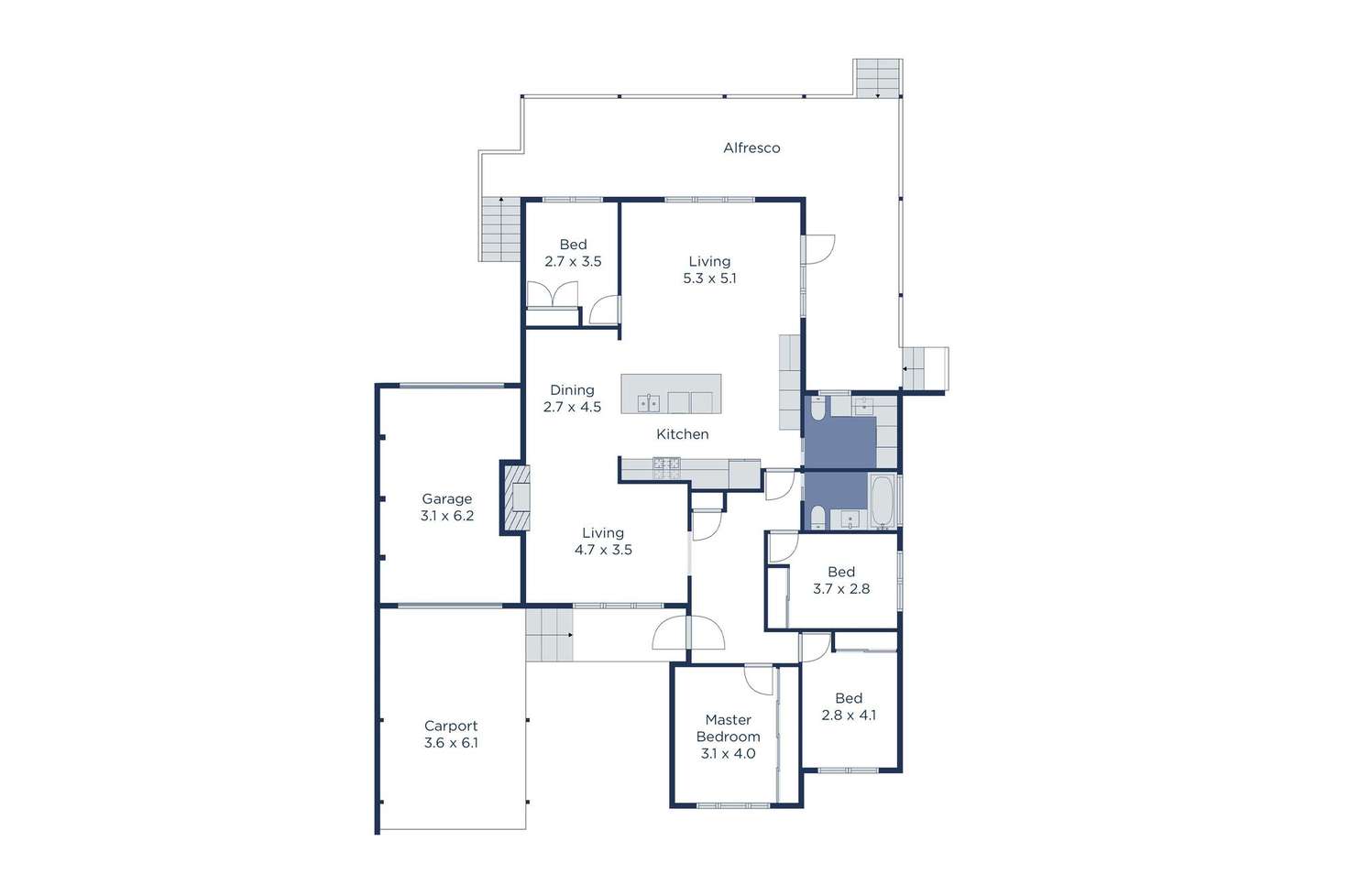 Floorplan of Homely house listing, 19 Ruby Street, Burwood East VIC 3151