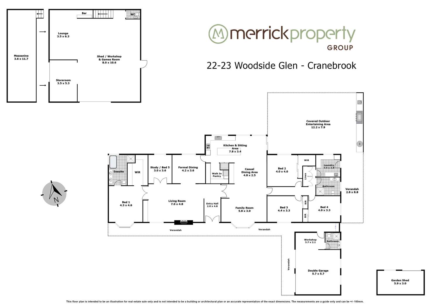 Floorplan of Homely acreageSemiRural listing, 22-23 Woodside Glen, Cranebrook NSW 2749