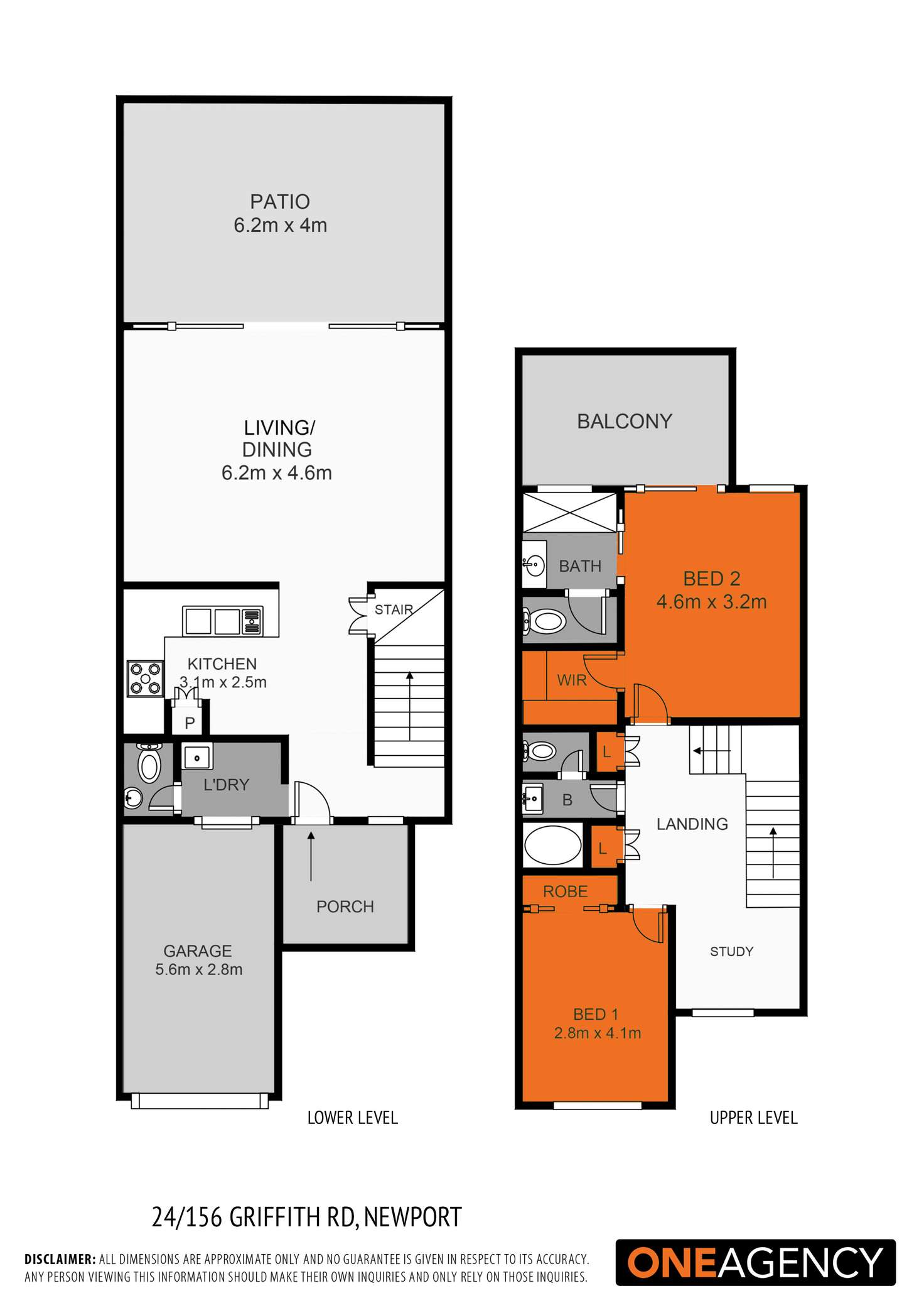 Floorplan of Homely townhouse listing, 24/156 Griffith Road, Newport QLD 4020