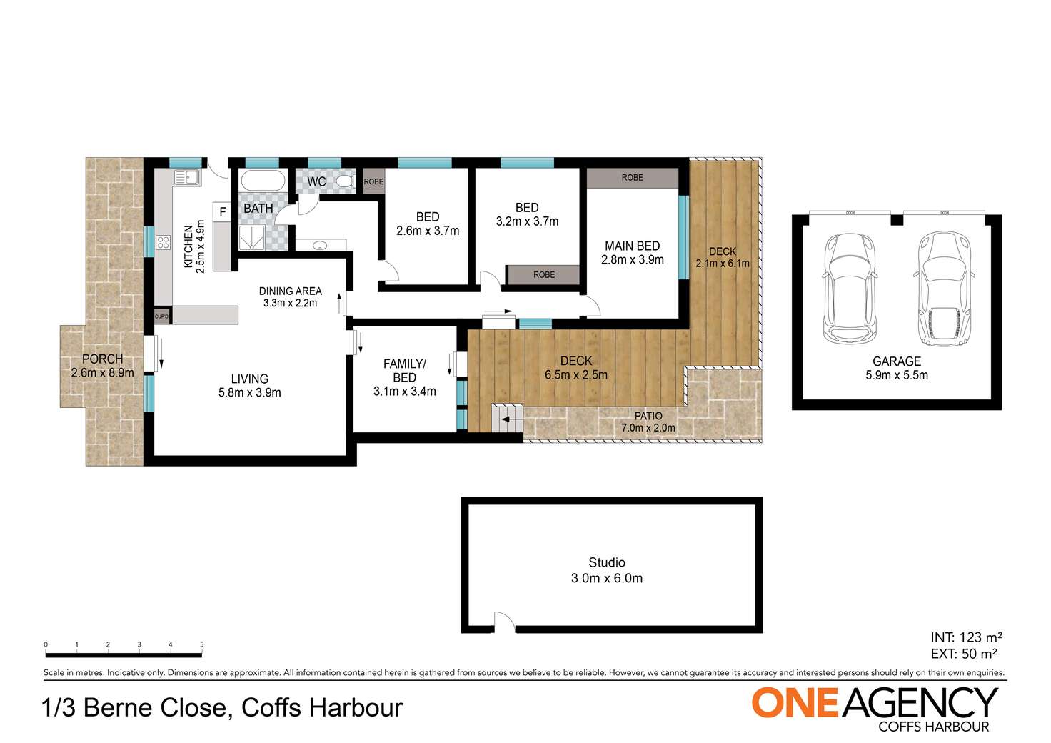Floorplan of Homely villa listing, 1/3 Berne Close, Coffs Harbour NSW 2450