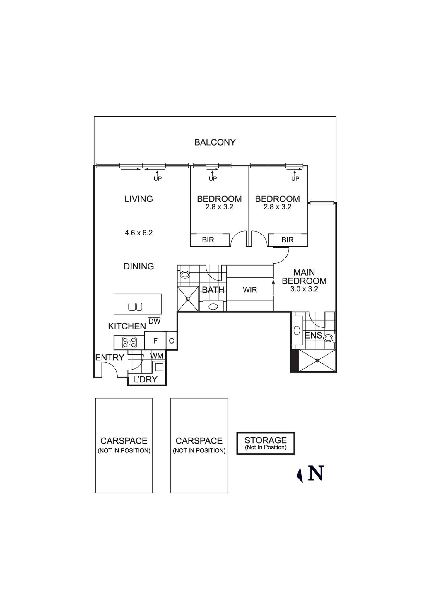 Floorplan of Homely apartment listing, 402/226 Bay Road, Sandringham VIC 3191