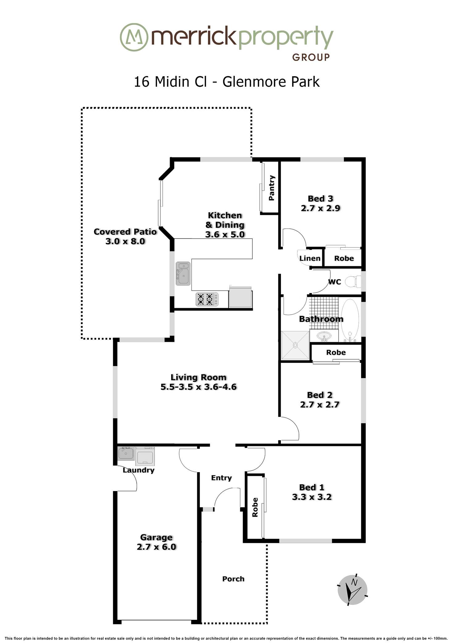 Floorplan of Homely house listing, 16 Midin Close, Glenmore Park NSW 2745