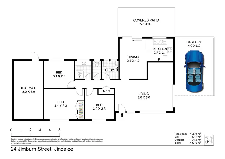 Floorplan of Homely house listing, 24 Jimburn Street, Jindalee QLD 4074