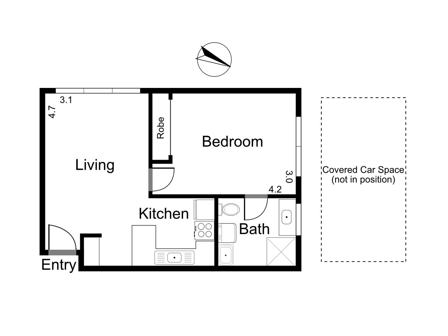 Floorplan of Homely apartment listing, 15/109 Heidelberg Road, Clifton Hill VIC 3068