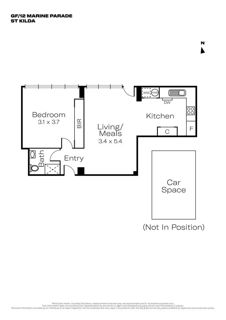 Sold Apartment GF/12 Marine Parade, St Kilda VIC 3182 - Mar 18, 2024
