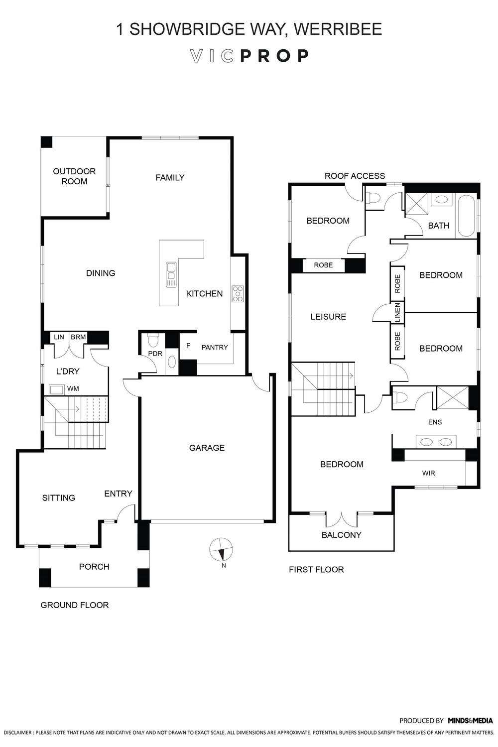 Floorplan of Homely house listing, 1 Showbridge Way, Werribee VIC 3030