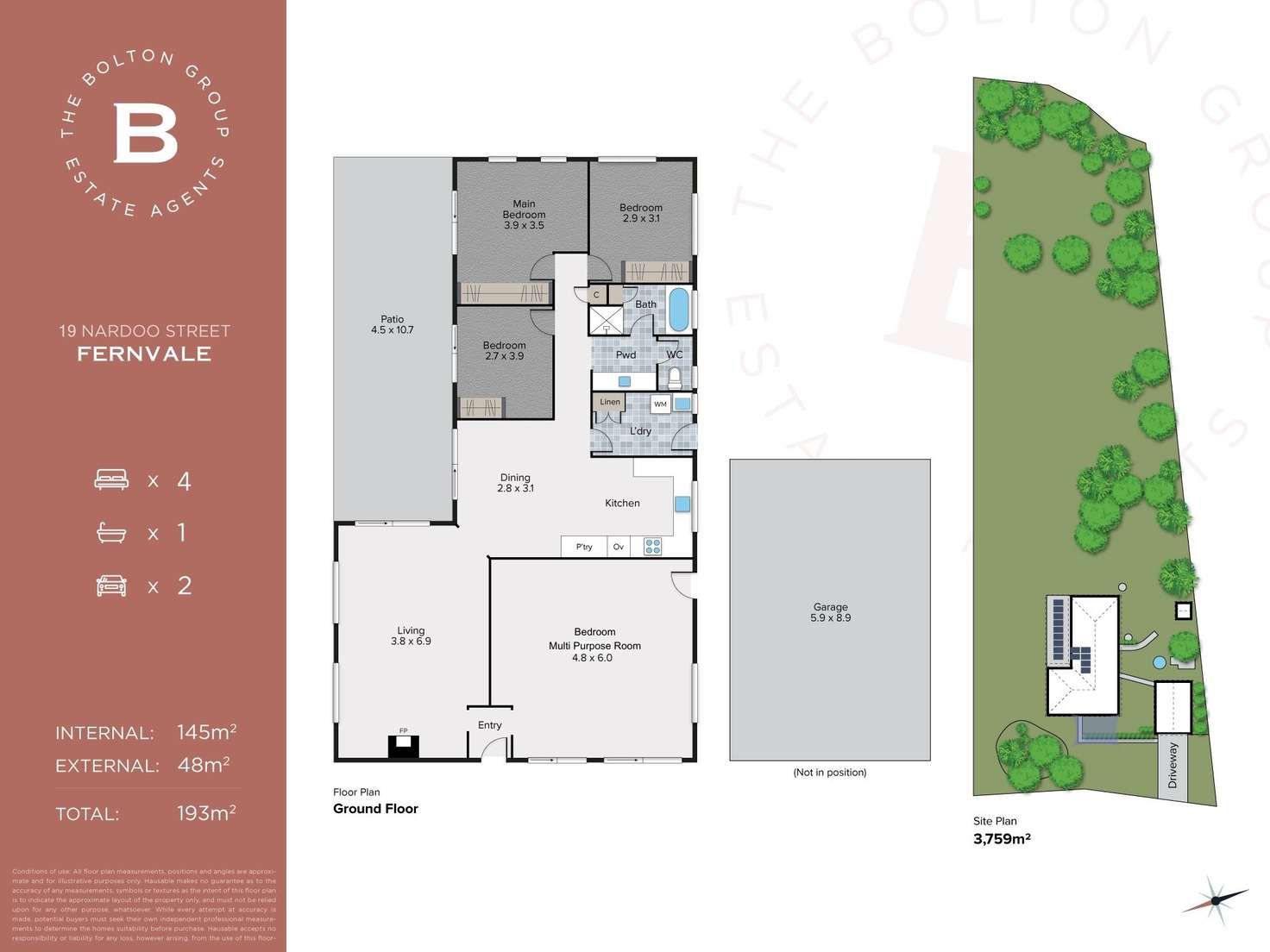 Floorplan of Homely house listing, 19 Nardoo Street, Fernvale QLD 4306