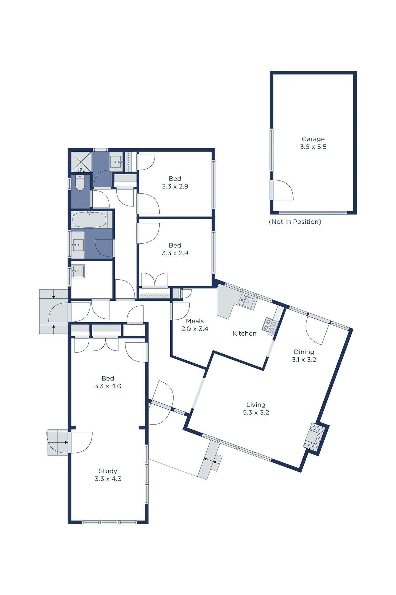 Floorplan of Homely house listing, 64 Benwerrin Drive, Burwood East VIC 3151