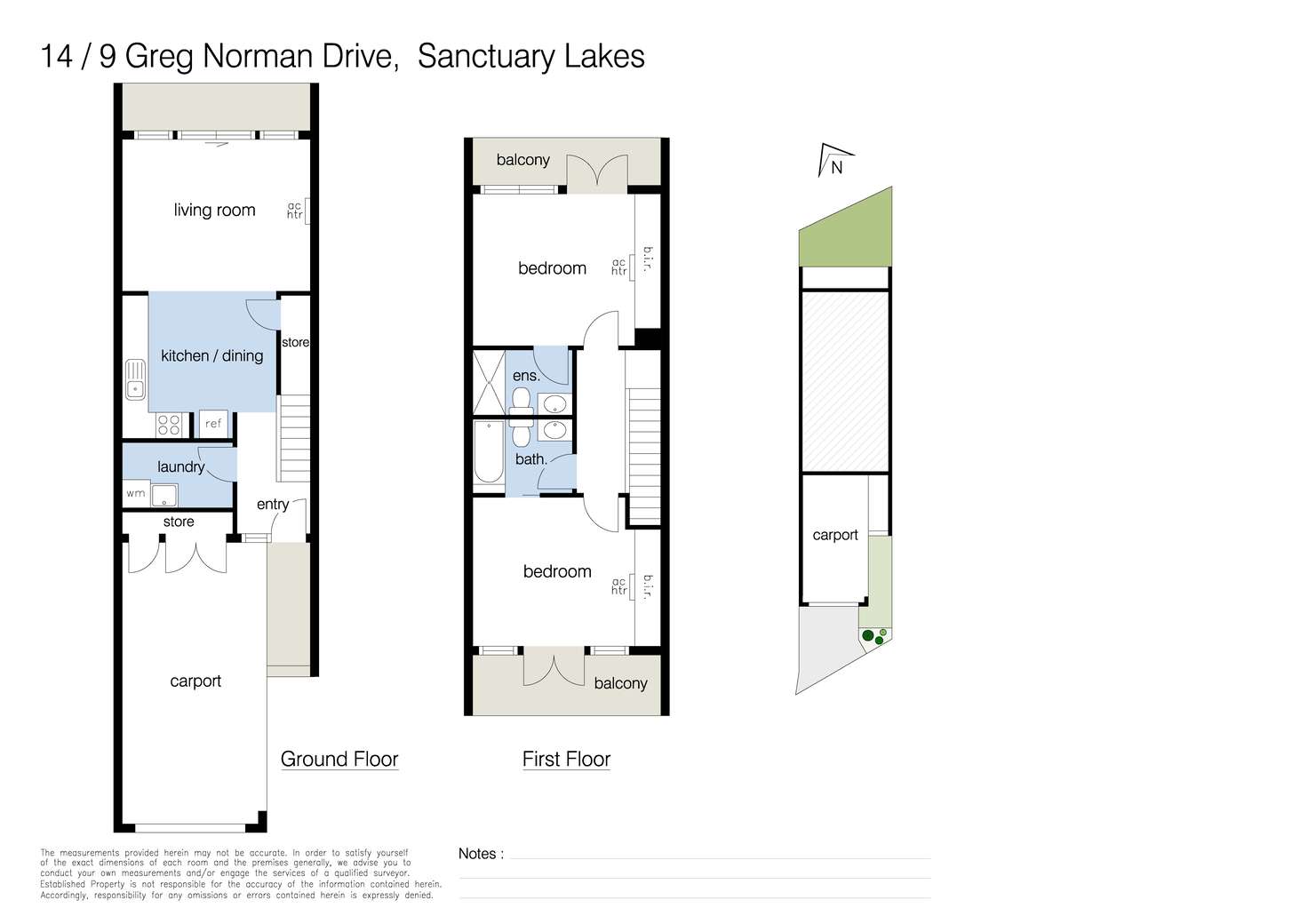 Floorplan of Homely house listing, 14/9 Greg Norman Drive, Sanctuary Lakes VIC 3030