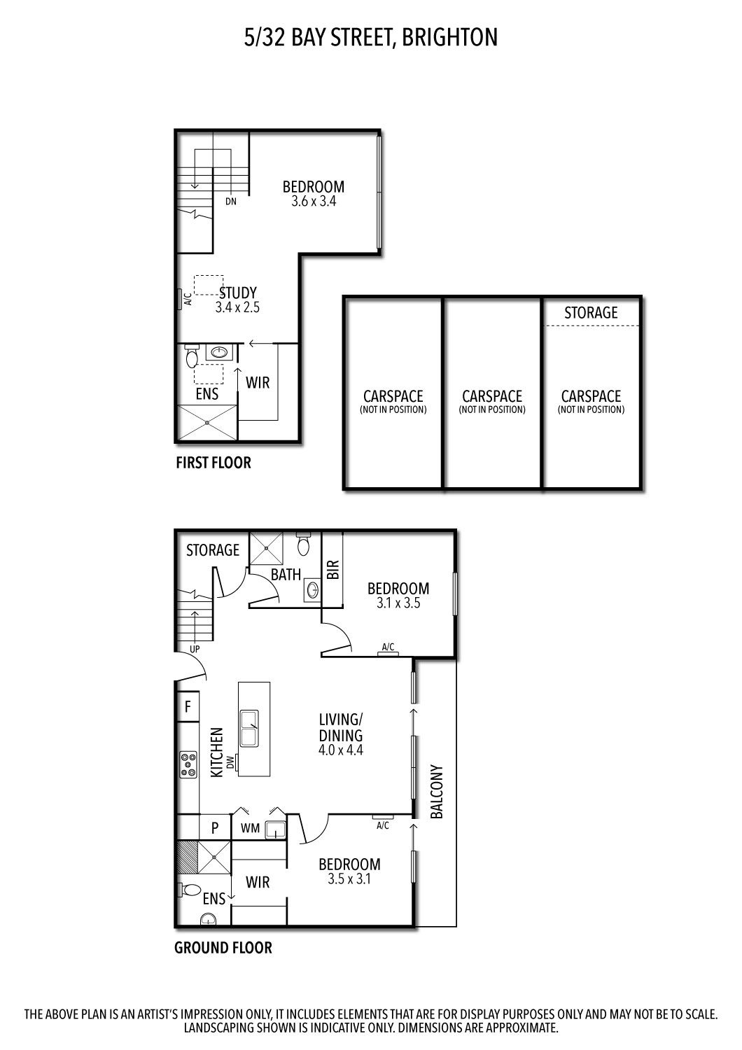 Floorplan of Homely apartment listing, 5/32 Bay Street, Brighton VIC 3186