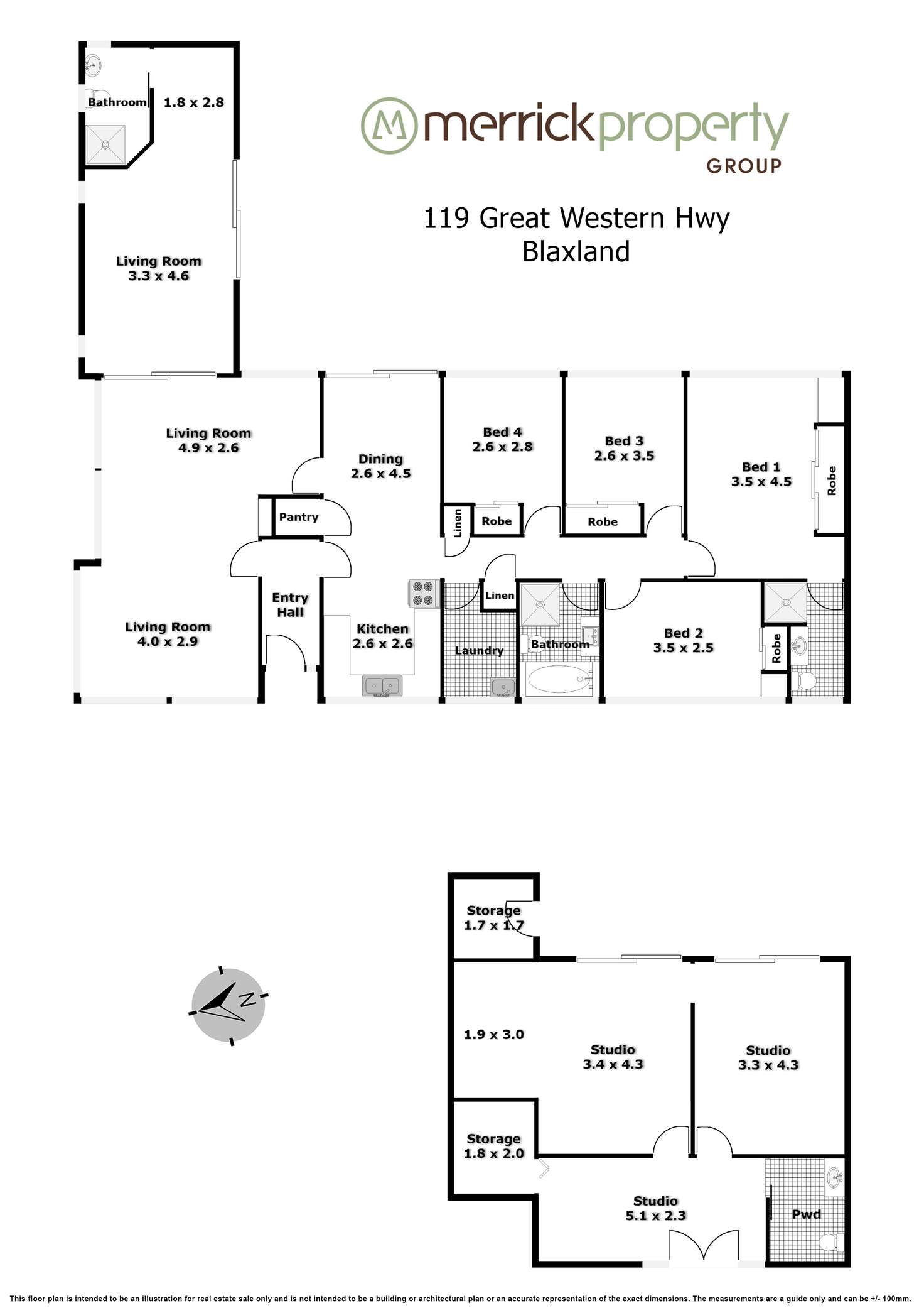 Floorplan of Homely house listing, 119 Great Western Highway, Blaxland NSW 2774
