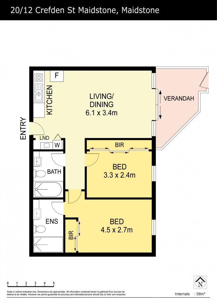 Floorplan of Homely apartment listing, 20/12 Crefden Street, Maidstone VIC 3012