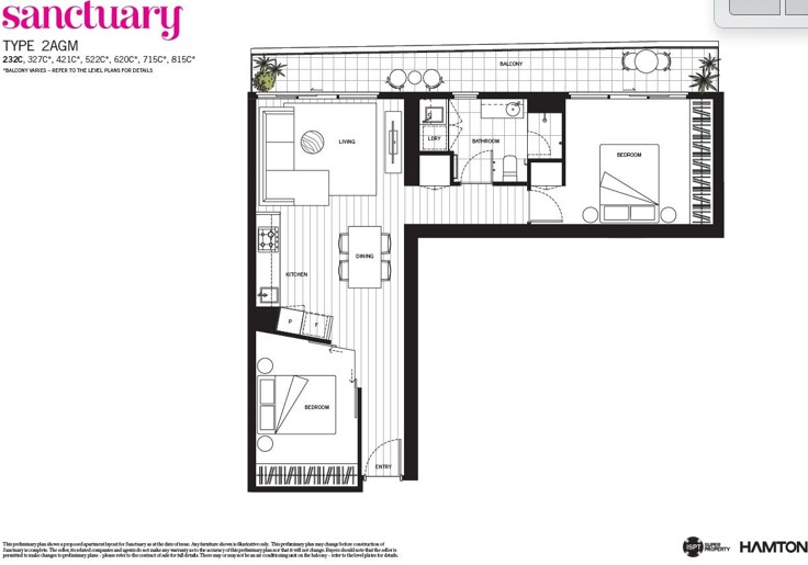 Floorplan of Homely apartment listing, 230/4 Acacia Place, Abbotsford VIC 3067