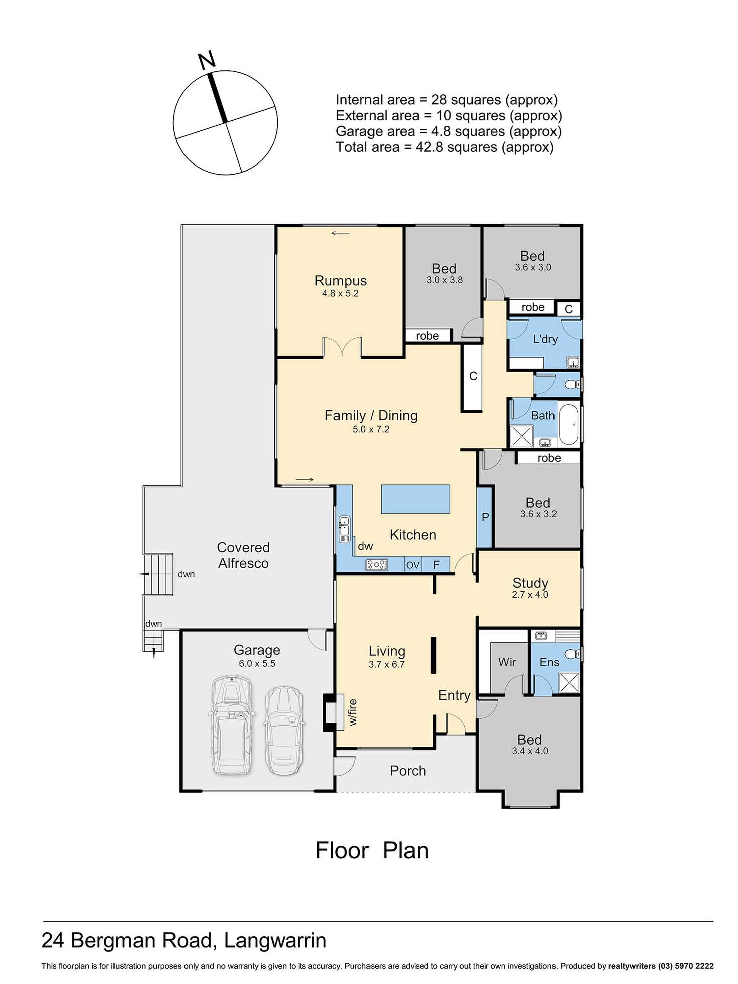 Floorplan of Homely acreageSemiRural listing, 24 Bergman Road, Langwarrin VIC 3910