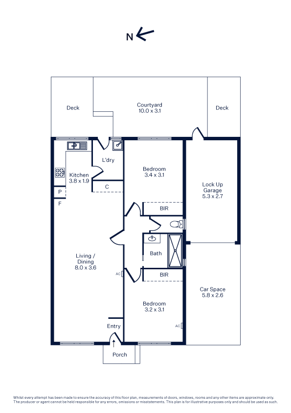 Floorplan of Homely villa listing, 3/101 Blackshaws Road, Newport VIC 3015