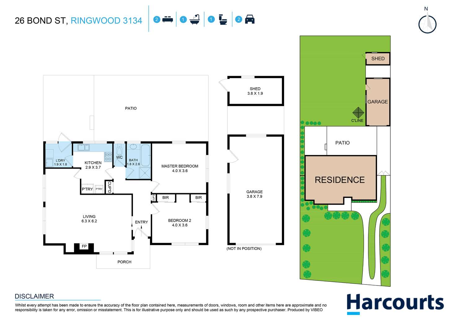 Floorplan of Homely house listing, 26 Bond Street, Ringwood VIC 3134