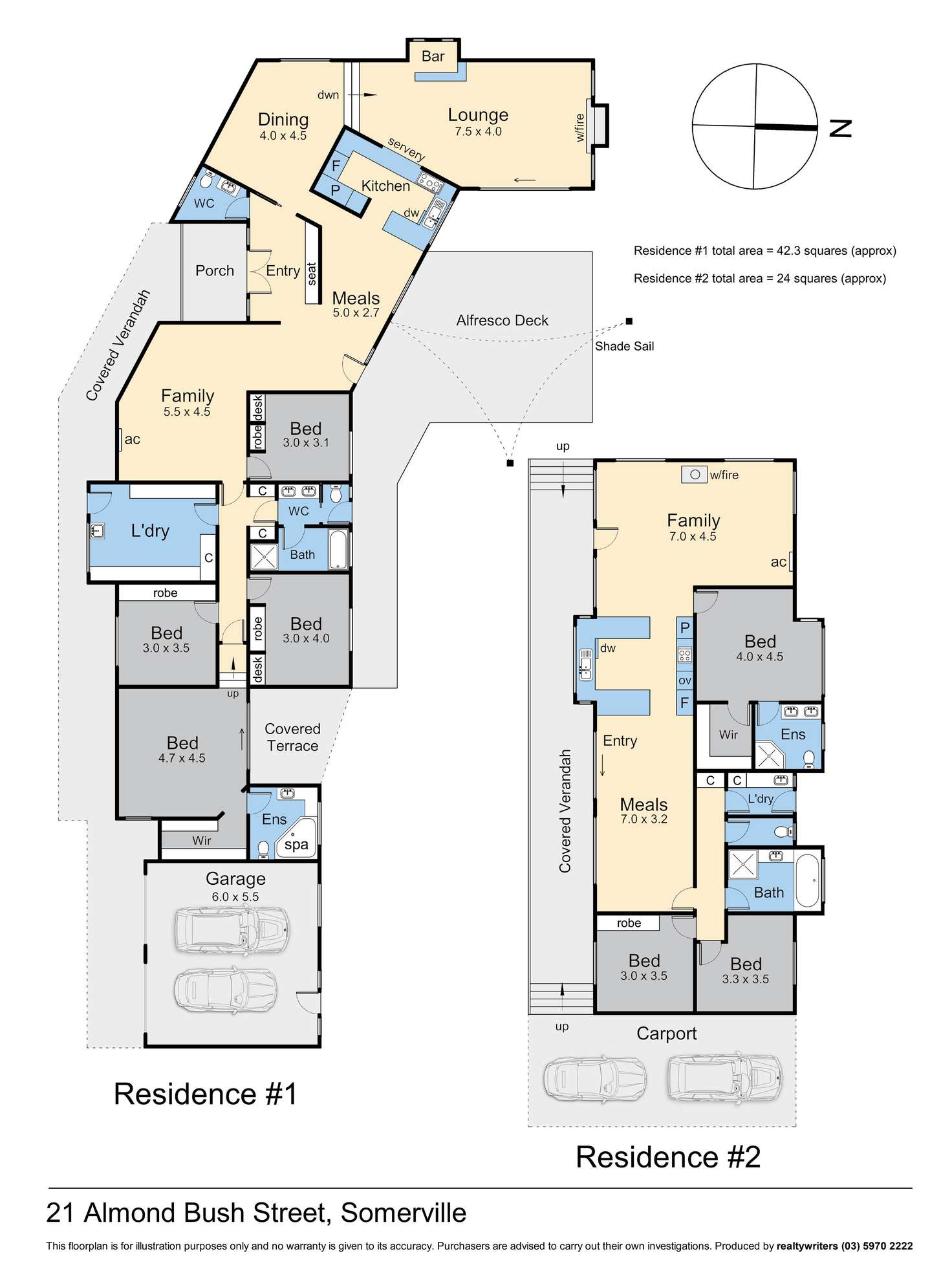 Floorplan of Homely acreageSemiRural listing, 21 Almond Bush Street, Somerville VIC 3912