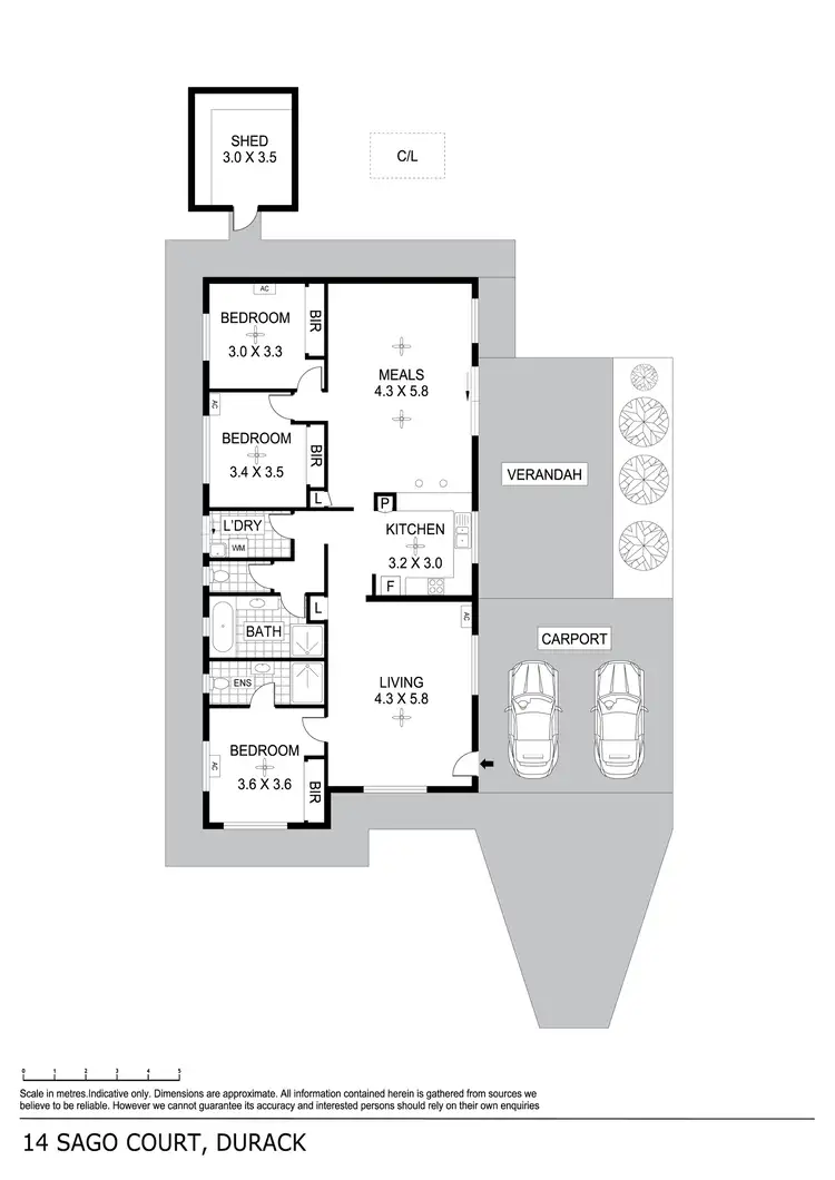 Floorplan of Homely house listing, 14 Sago Court, Durack NT 830