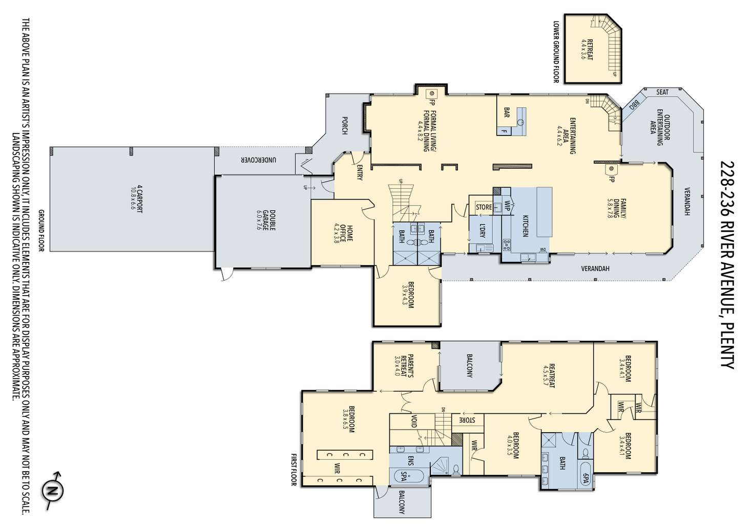 Floorplan of Homely house listing, 228-236 River Avenue, Plenty VIC 3090