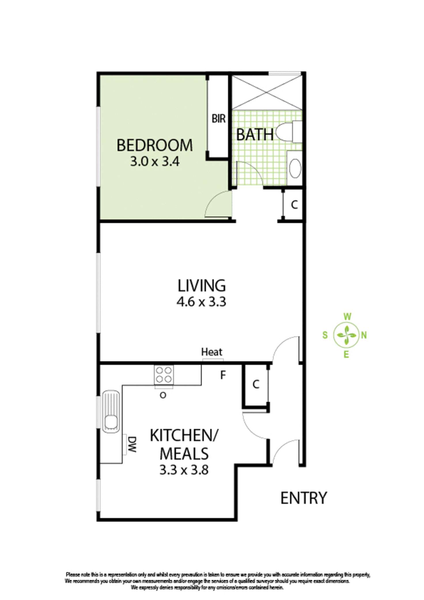 Floorplan of Homely apartment listing, 14/130 Alexandra Street, St Kilda East VIC 3183