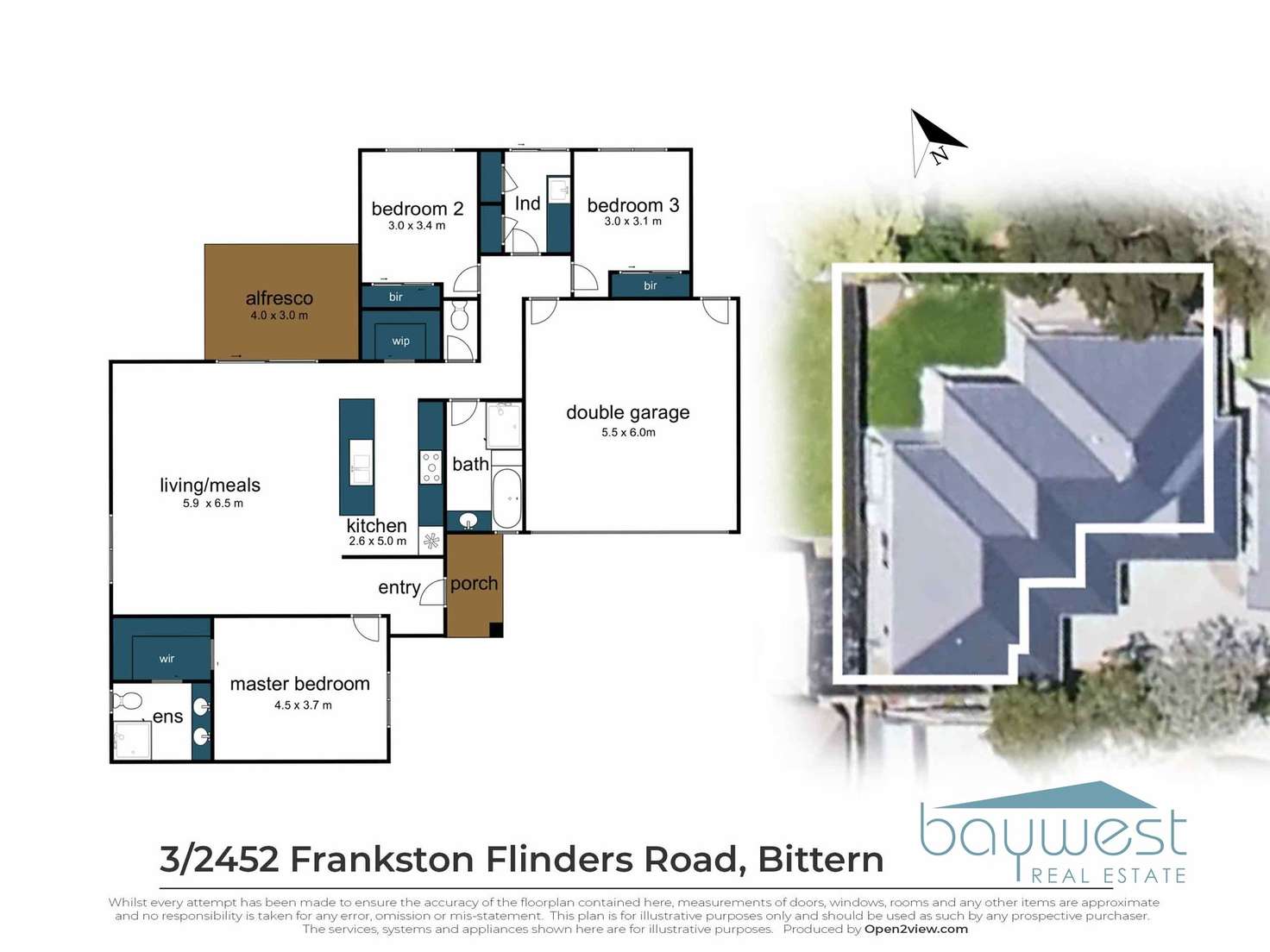 Floorplan of Homely unit listing, 3/2452 Frankston - Flinders Road, Bittern VIC 3918
