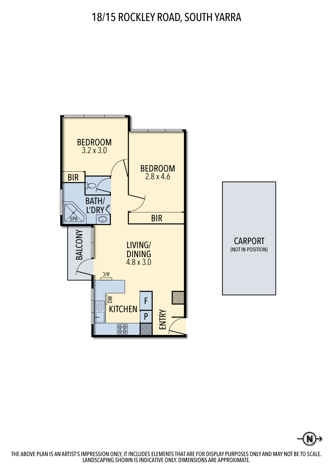 Floorplan of Homely apartment listing, 18/15 Rockley Road, South Yarra VIC 3141
