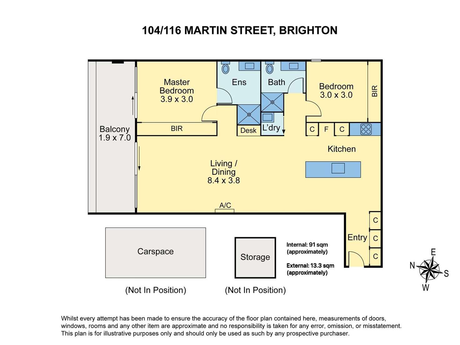 Floorplan of Homely apartment listing, 104/116 Martin Street, Brighton VIC 3186