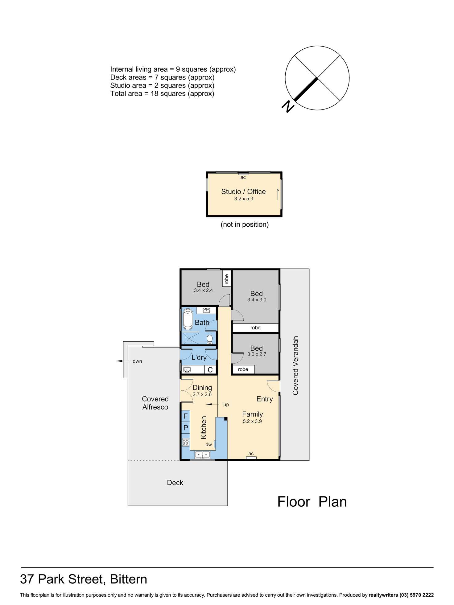 Floorplan of Homely house listing, 37 Park Street, Bittern VIC 3918