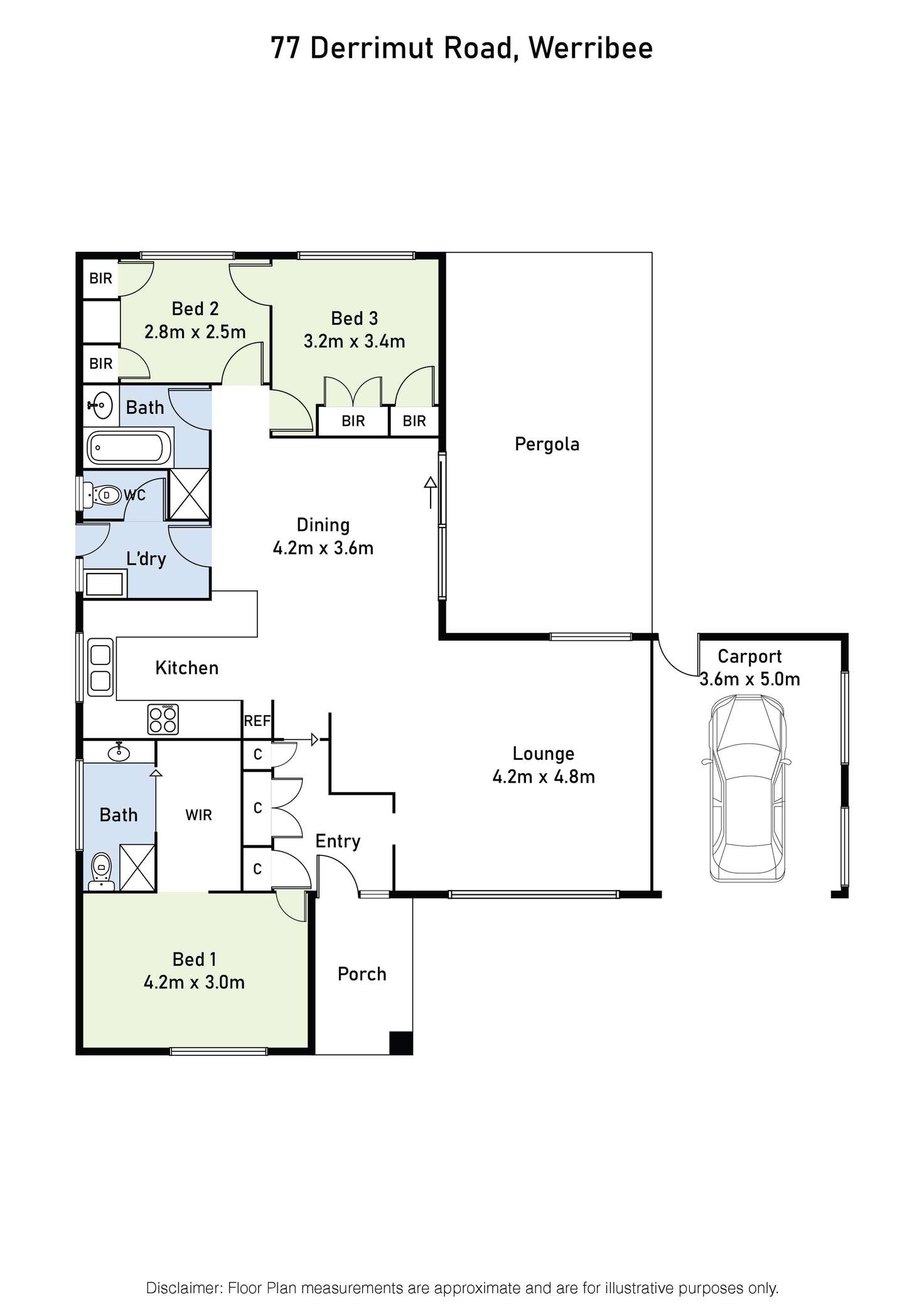 Floorplan of Homely house listing, 77 Derrimut Road, Werribee VIC 3030