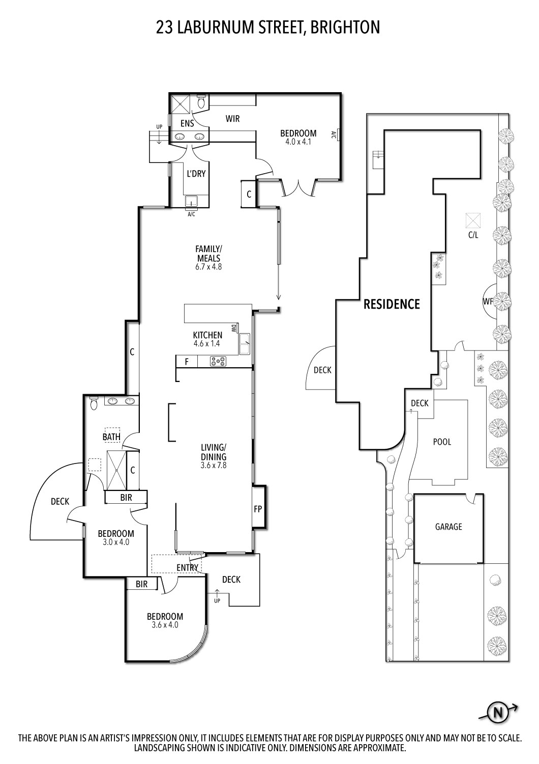 Floorplan of Homely house listing, 23 Laburnum Street, Brighton VIC 3186