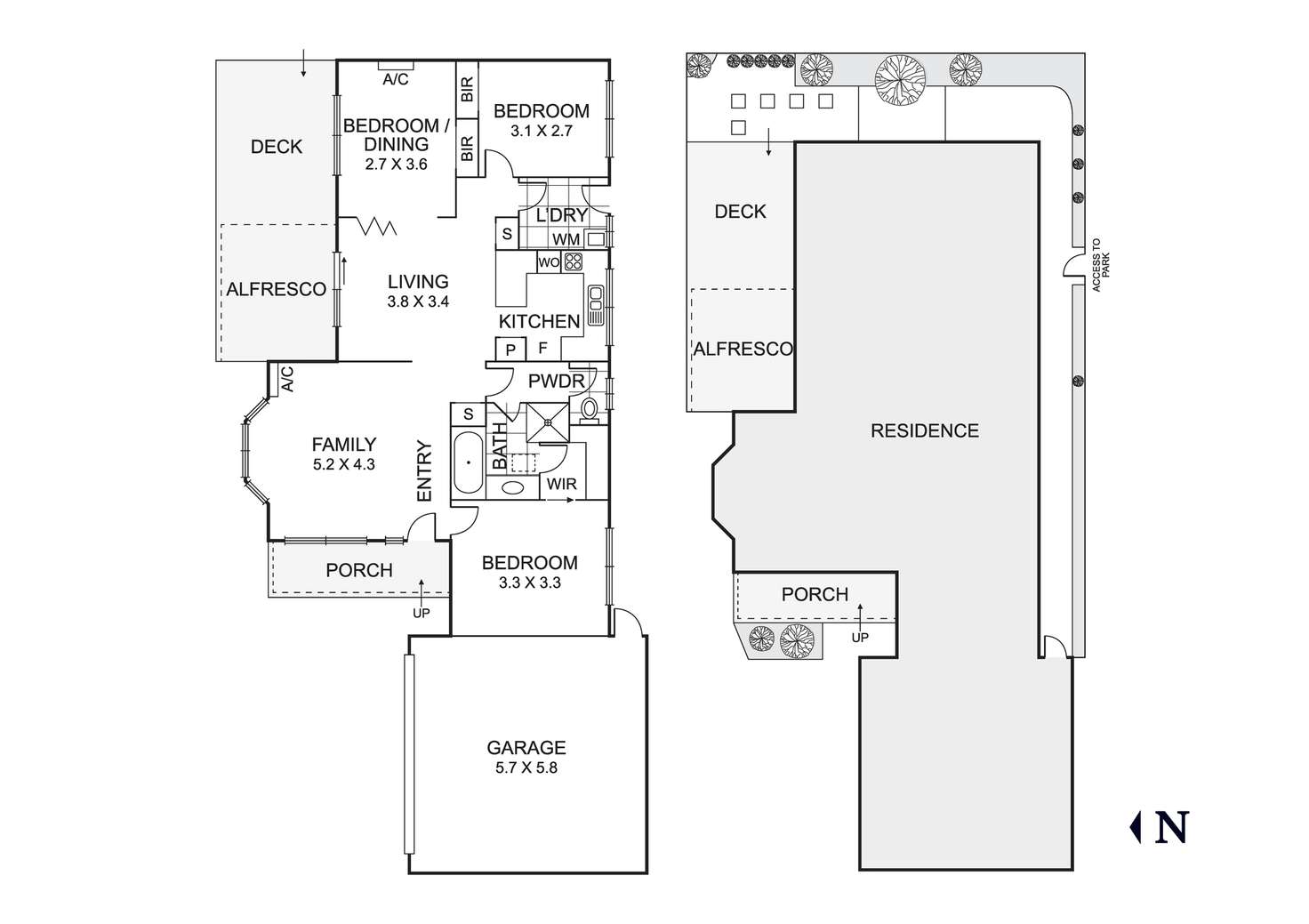Floorplan of Homely unit listing, 23 Cane Mews, Seaford VIC 3198