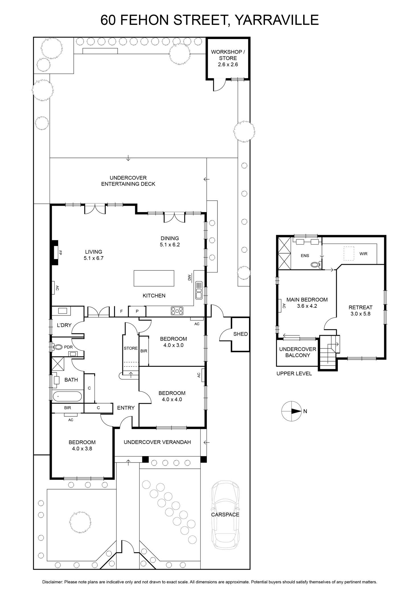 Floorplan of Homely house listing, 60 Fehon Street, Yarraville VIC 3013
