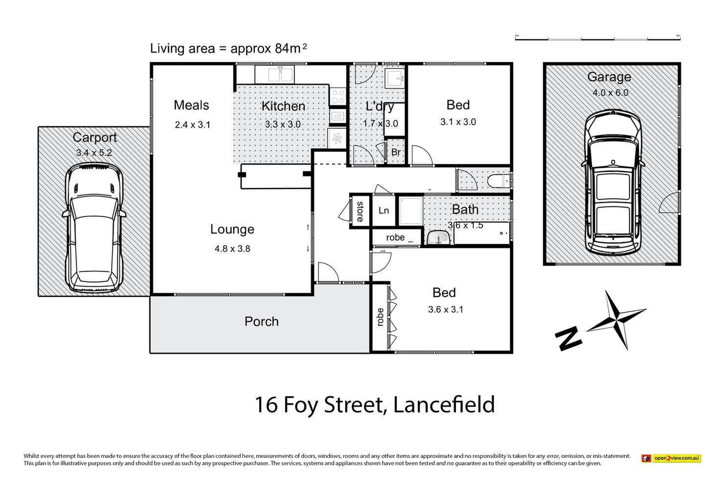 Floorplan of Homely house listing, 16 Foy Street, Lancefield VIC 3435