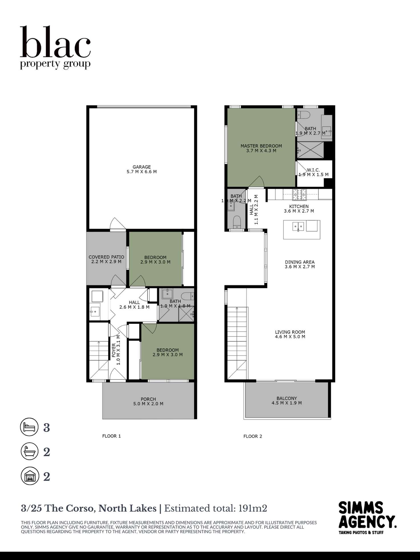 Floorplan of Homely townhouse listing, 3/25 The Corso, North Lakes QLD 4509