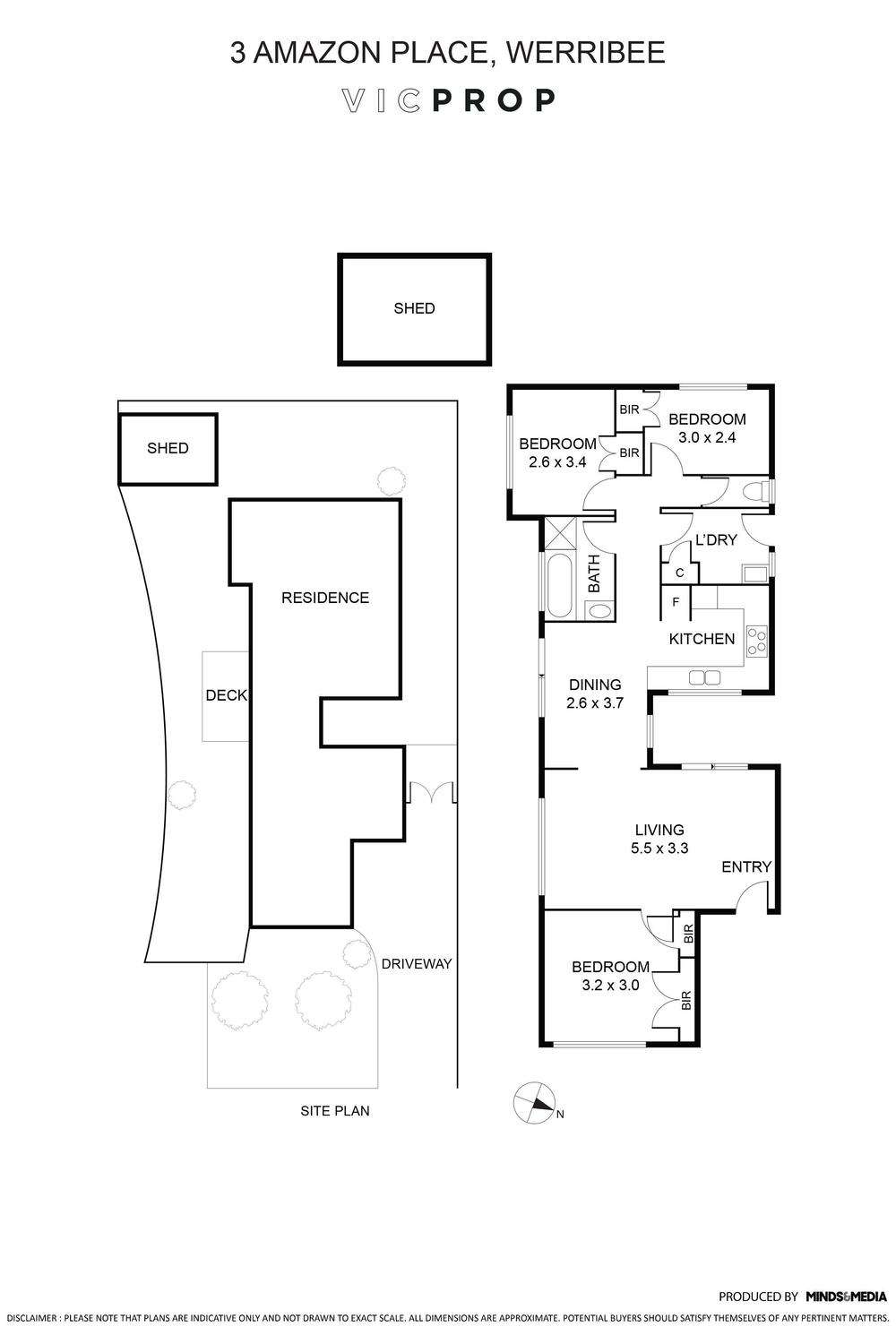 Floorplan of Homely house listing, 3 Amazon Place, Werribee VIC 3030